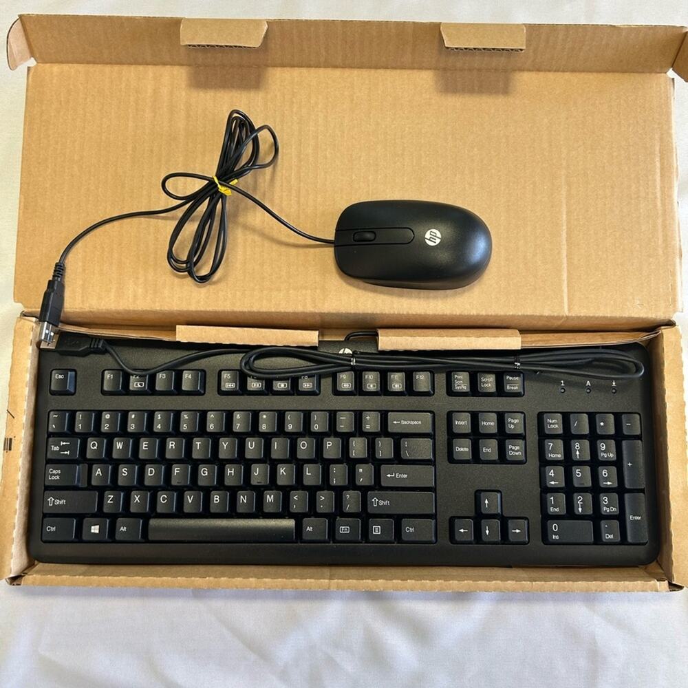 HP Wired Keyboard & Wired Mouse